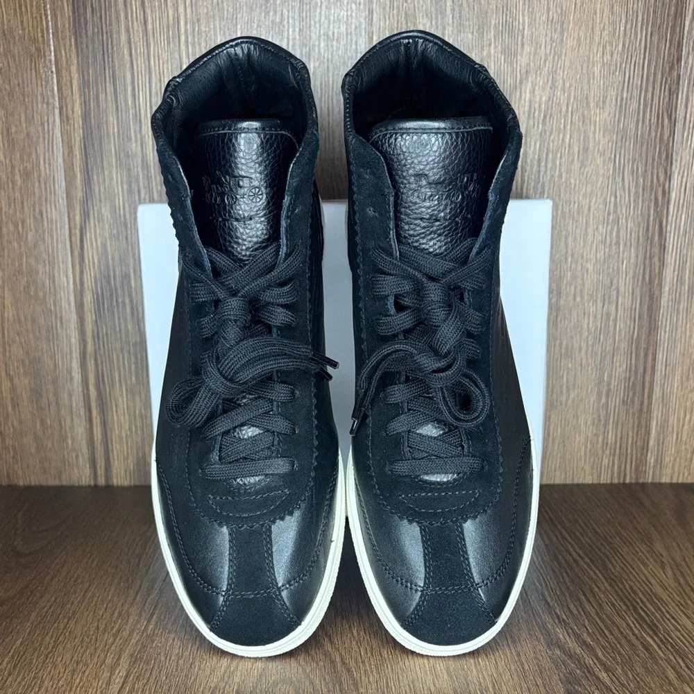 Coach Black Leather High Top Sneakers Men’s Size 10